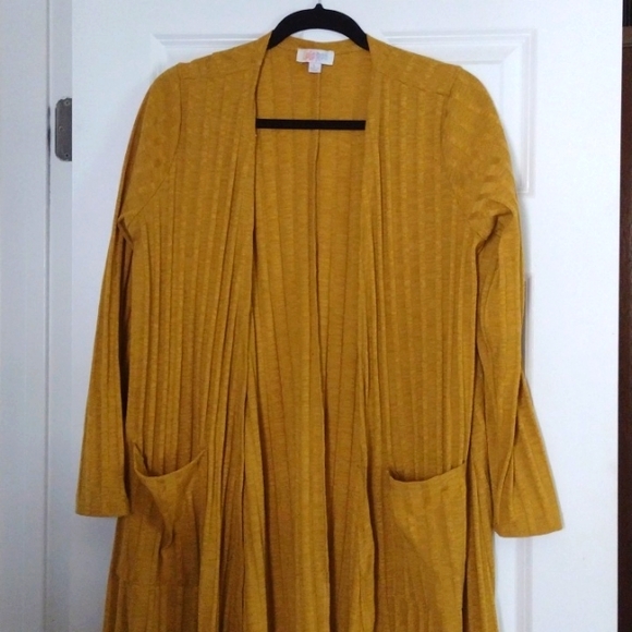 LuLaRoe Sweaters - Lularoe duster in mustard size large